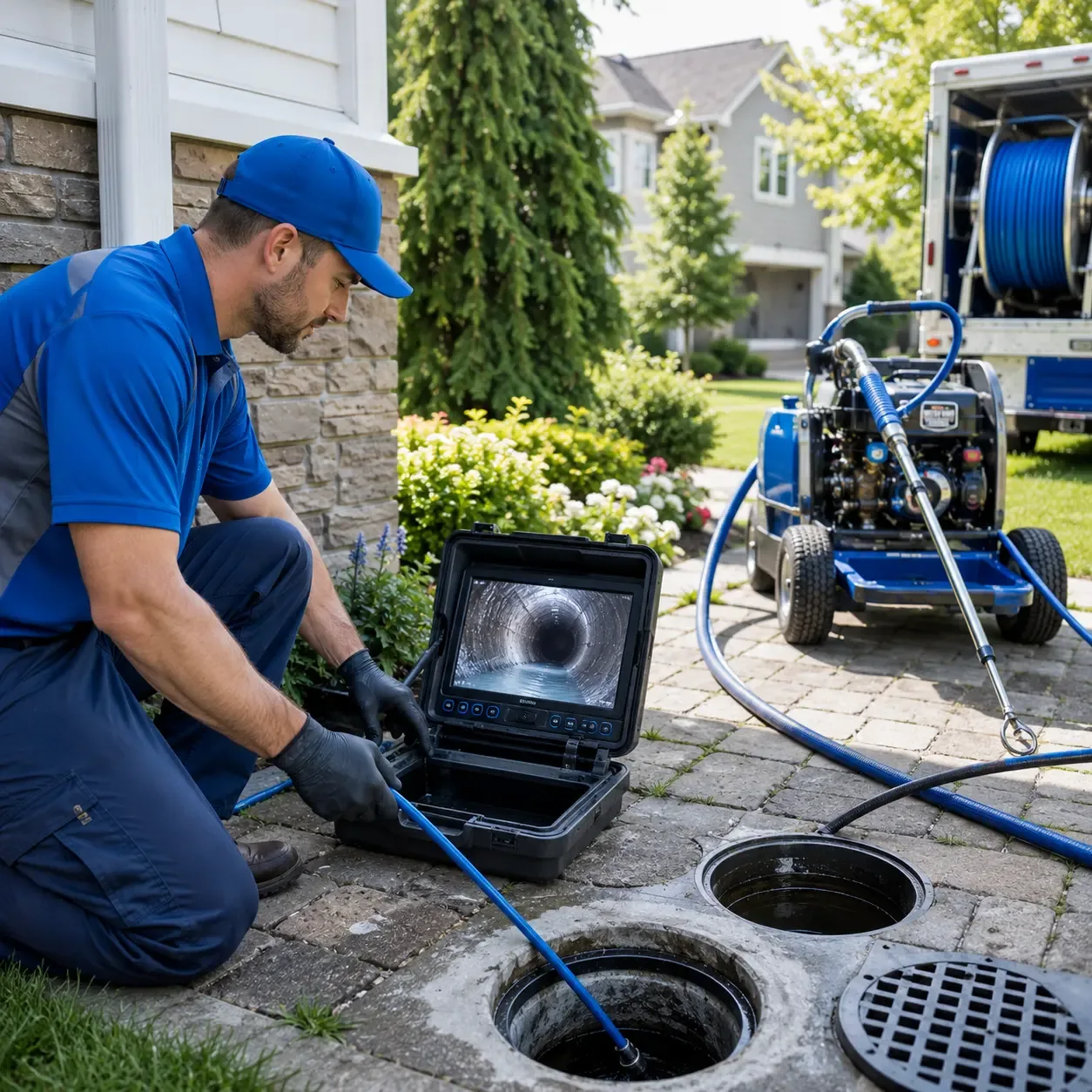 Outdoor drain cleaning professionals serving Red Oak, VA